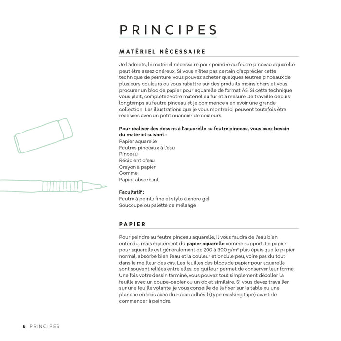 Dessins au feutre aquarelle en 5 étapes