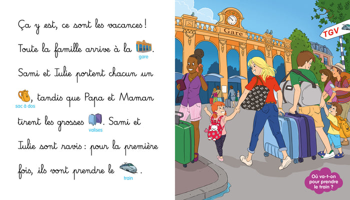 Sami et Julie prennent le train