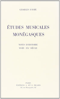 Etudes musicales monégasques.