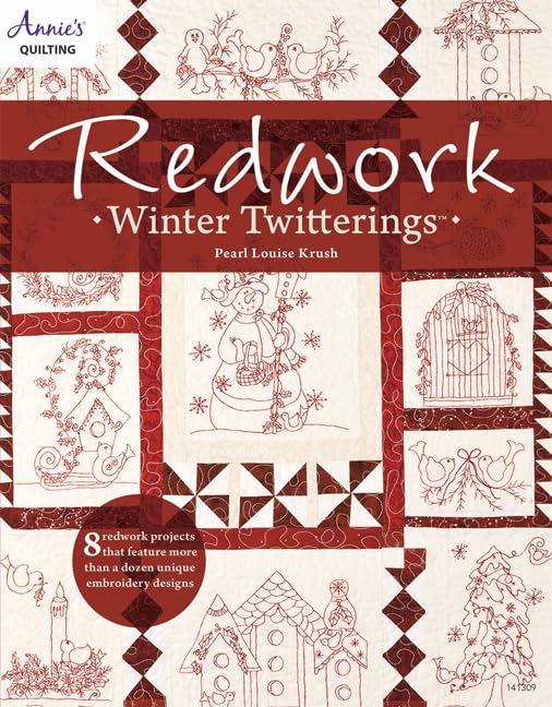 Redwork: Winter Twitterings