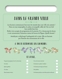 Où sont cachées les licornes ? - bloc avec un feutre effaçable