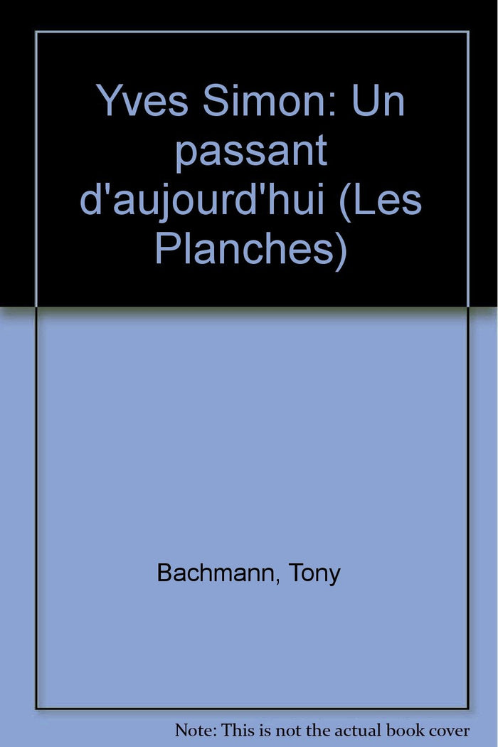 Yves Simon, un passant d'aujourd'hui