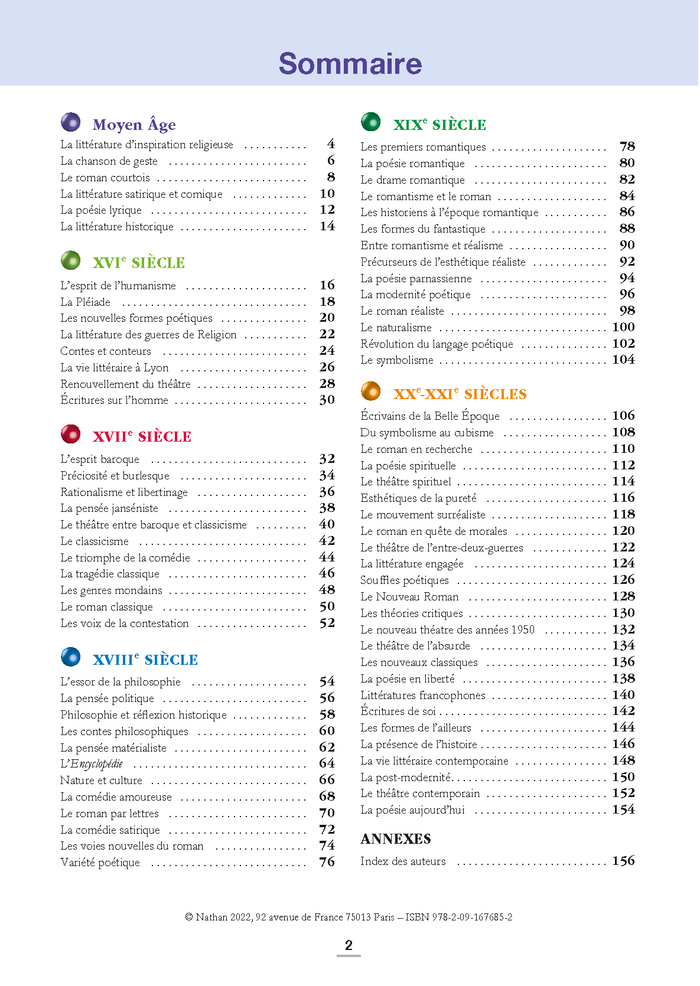 La littérature française