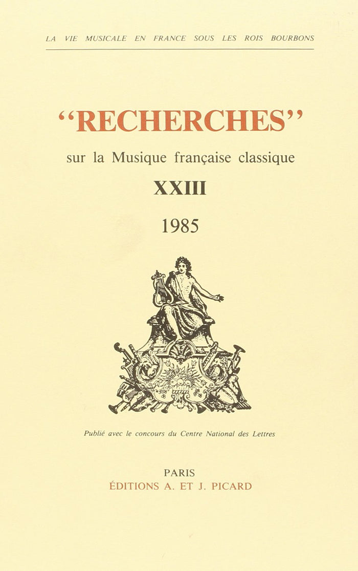 Recherches sur la musique française classique