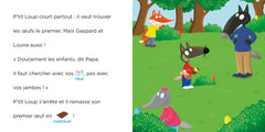 P'tit Loup et la chasse aux oeufs de Pâques