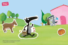 MES AUTOCOLLANTS MALINS - LOUP EN PLEINE NATURE