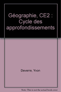 Géographie, CE2: Cycle des approfondissements