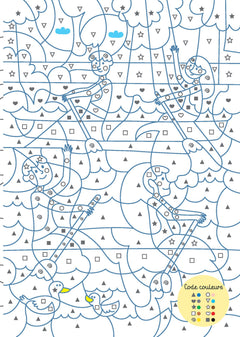 Mon cahier de coloriages magiques Sports