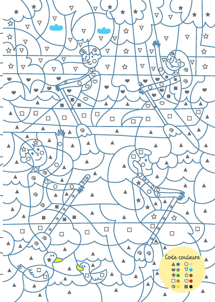 Mon cahier de coloriages magiques Sports