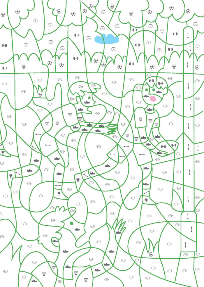 Mon cahier de coloriages magiques Sports