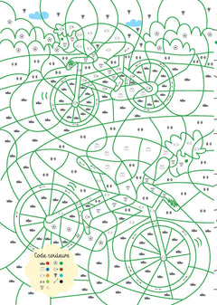 Mon cahier de coloriages magiques Sports