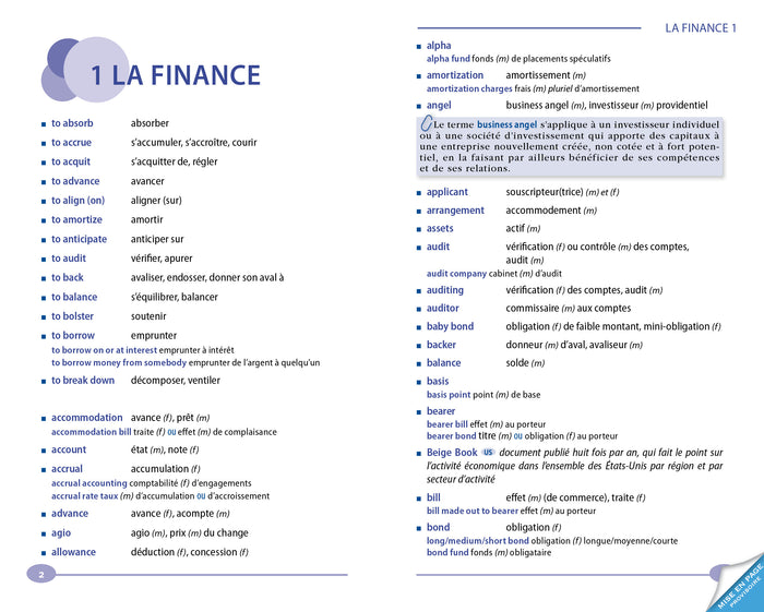 Harrap's Dictionnaire business