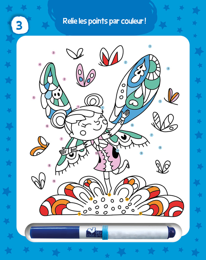 Les jeux de mes 5 ans - bloc avec feutre effaçable