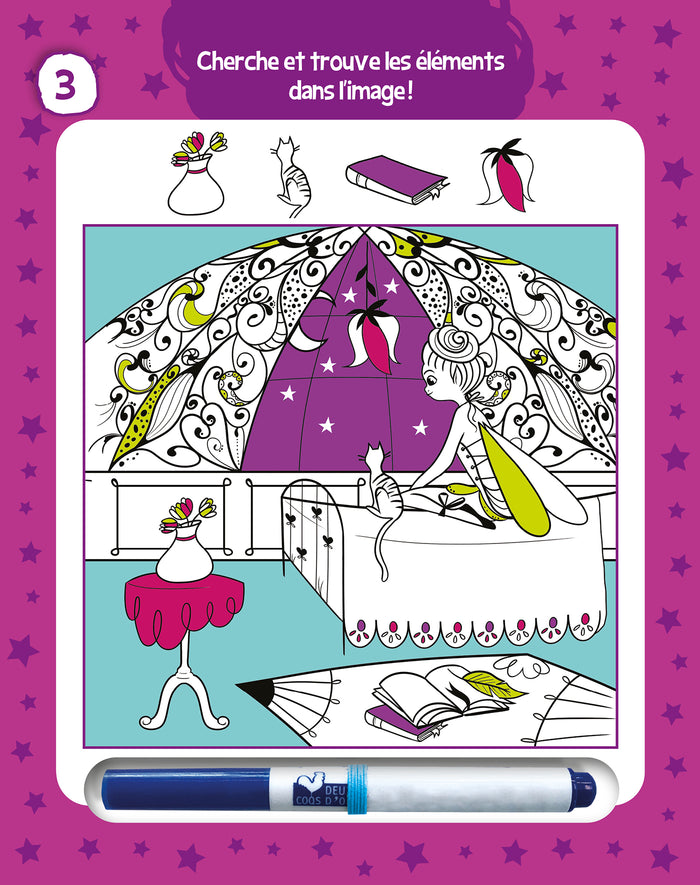 Les jeux de mes 4 ans - bloc avec feutre effaçable