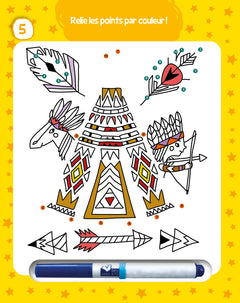 Les jeux de mes 4 ans - bloc avec feutre effaçable