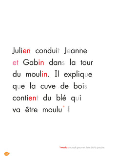 Du grain au pain (son in), niveau 3 - J'apprends à lire Montessori