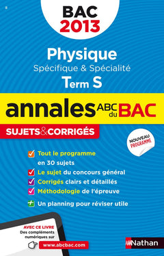 ANNALES BAC 2013 PHISYQUE S SP