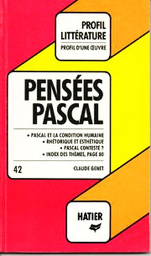 Profil D'Une Oeuvre Pensées Pascal