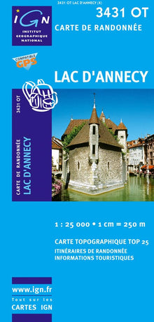 Carte de randonnée : Lac d'Annecy