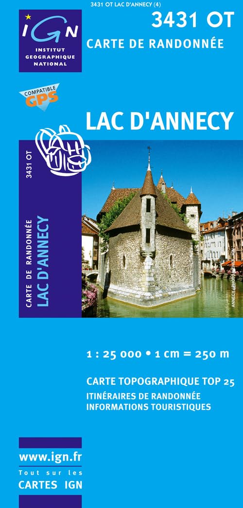 Carte de randonnée : Lac d'Annecy