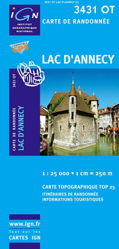 Carte de randonnée : Lac d'Annecy