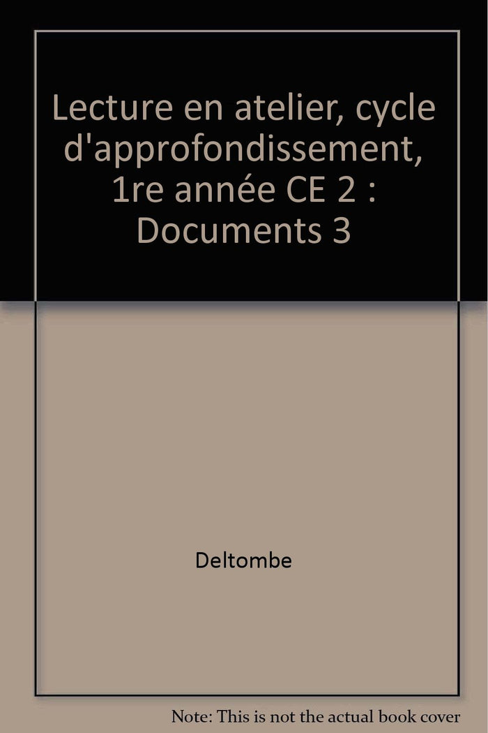 Livret Documents 3, CE2