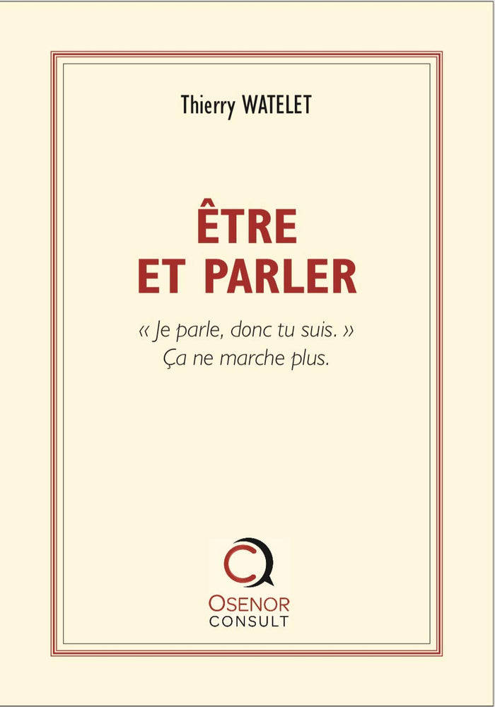 Être et parler