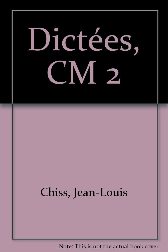 SAV.LEC/DICTEES CM2