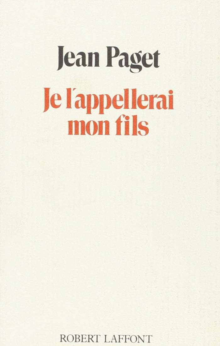 Je l'appellerai mon fils