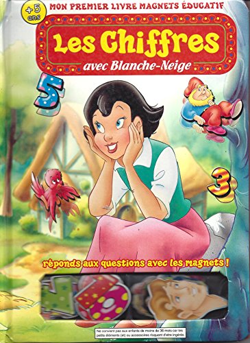 Les chiffres avec blanche-neige (livre magnets)
