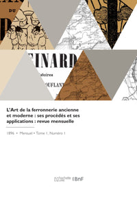 L'art de la ferronnerie ancienne et moderne