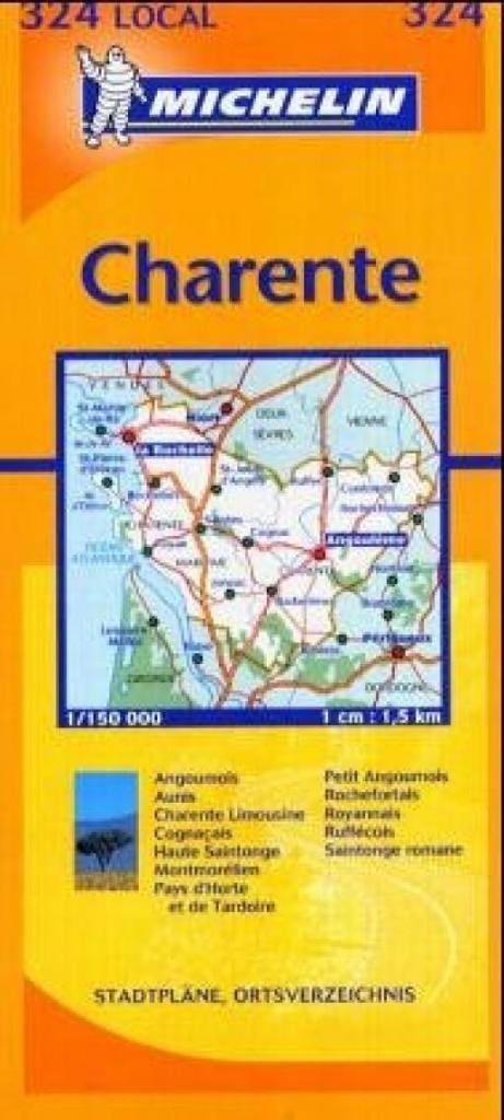 Carte routière : Charente - Charente-Maritime
