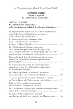 Le christianisme transcendant du Rite Écossais Rectifié