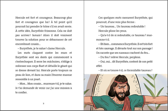 Hercule et le taureau de Crète