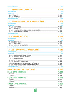 Réussir mon CRPE Maths épreuve d'admissibilité écrit