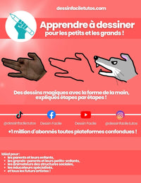 Apprendre à dessiner pour les petits et les grands: Dessins magiques avec la forme de la main !