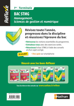 Guide - Management, sciences de gestion et numérique - 1re/Tle STMG - Réflexe - 2024