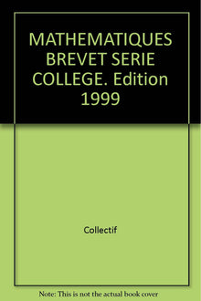 Annales 1999, mathématiques brevet sujets et corrigés, numéro 11
