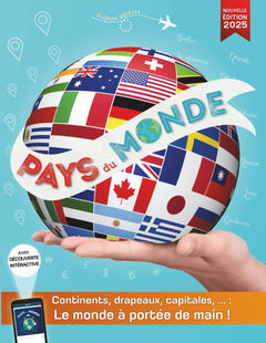 Pays du monde: Continents, pays, drapeaux, capitales et géographie du monde entier à portée de main ! Guide des drapeaux, capitales et pays adapté aux enfants ou adultes