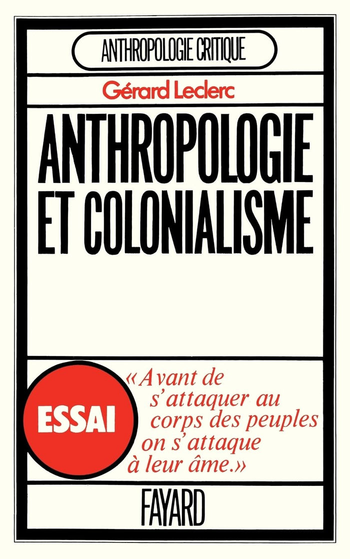 Anthropologie et colonialisme