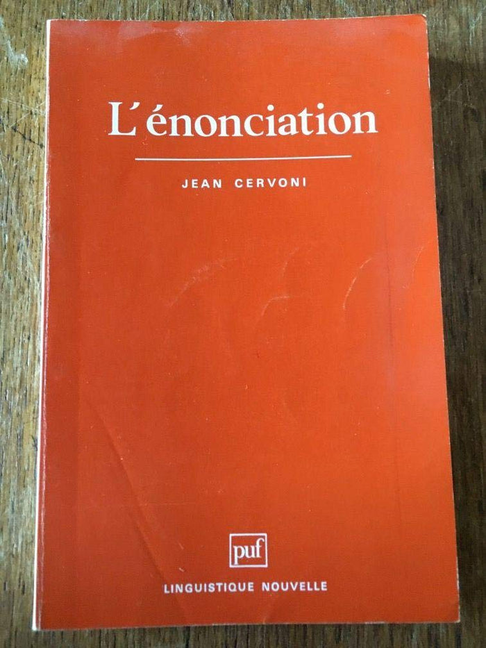 Enonciation (l')