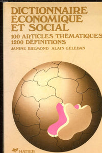 Dictionnaire economique et social...
