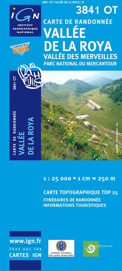 Carte de randonnée : Vallée de la Roya