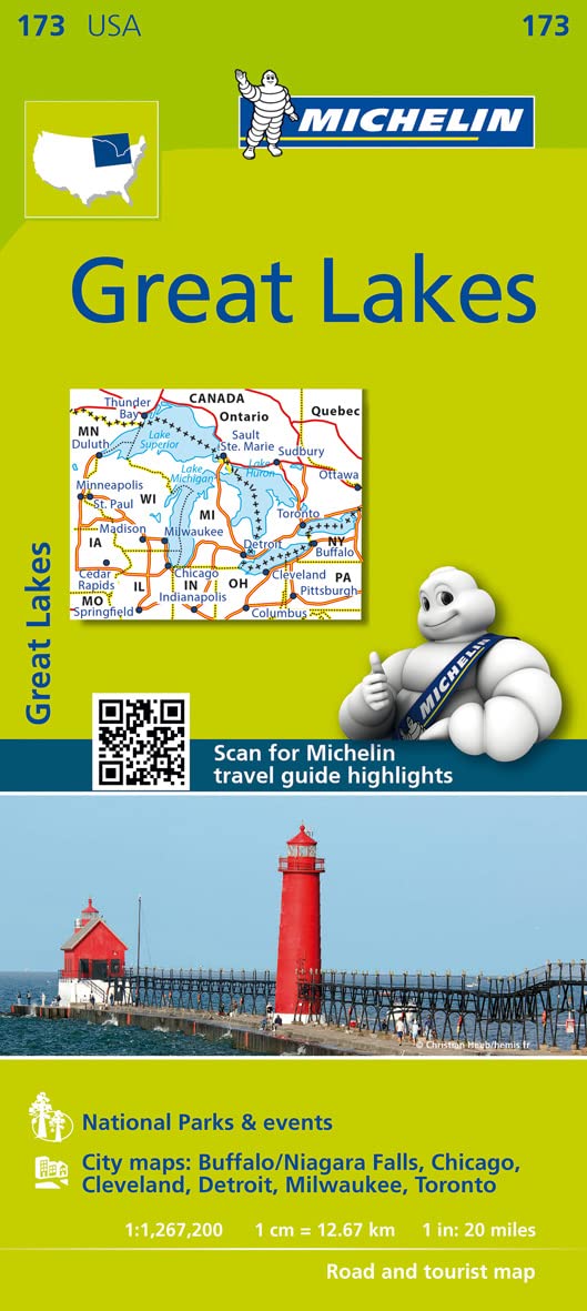 Carte Zoom Great Lakes