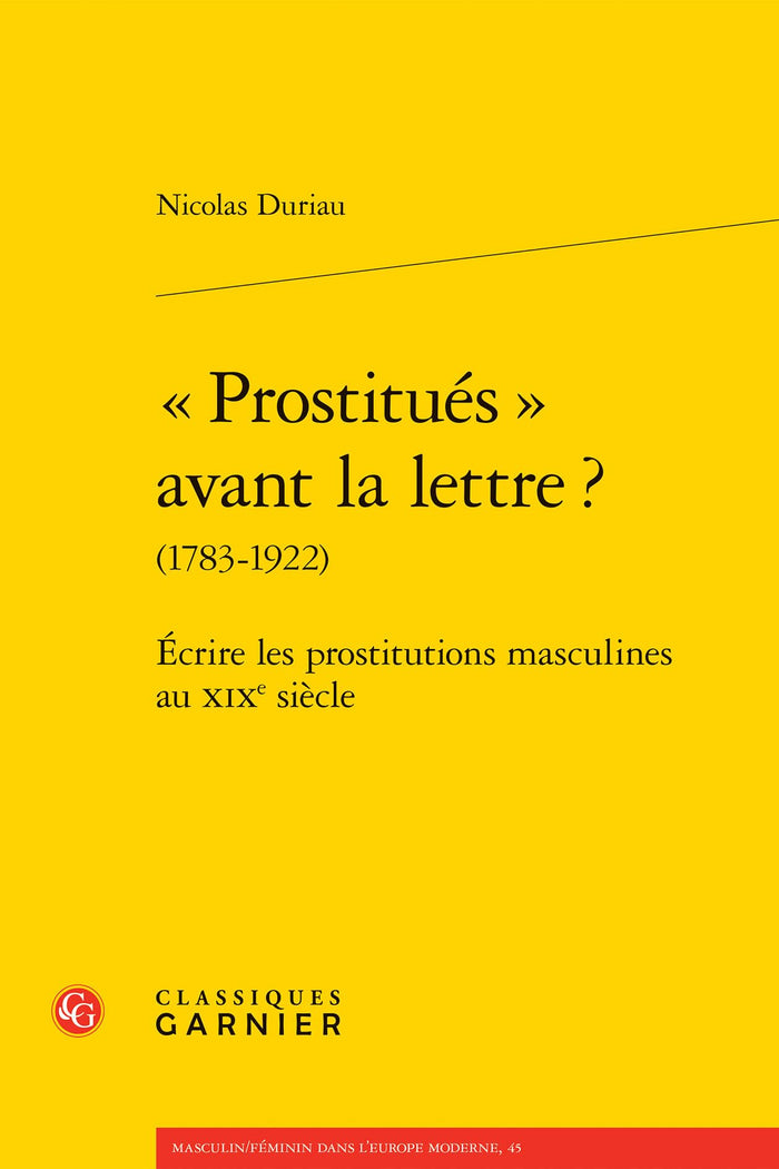 « Prostitués » avant la lettre ?