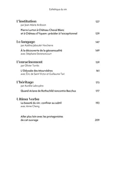 Esthétique du vin