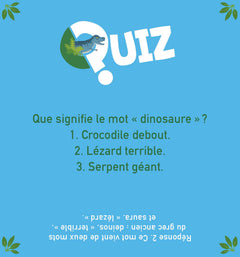 Quiz 100% Dinosaures NE