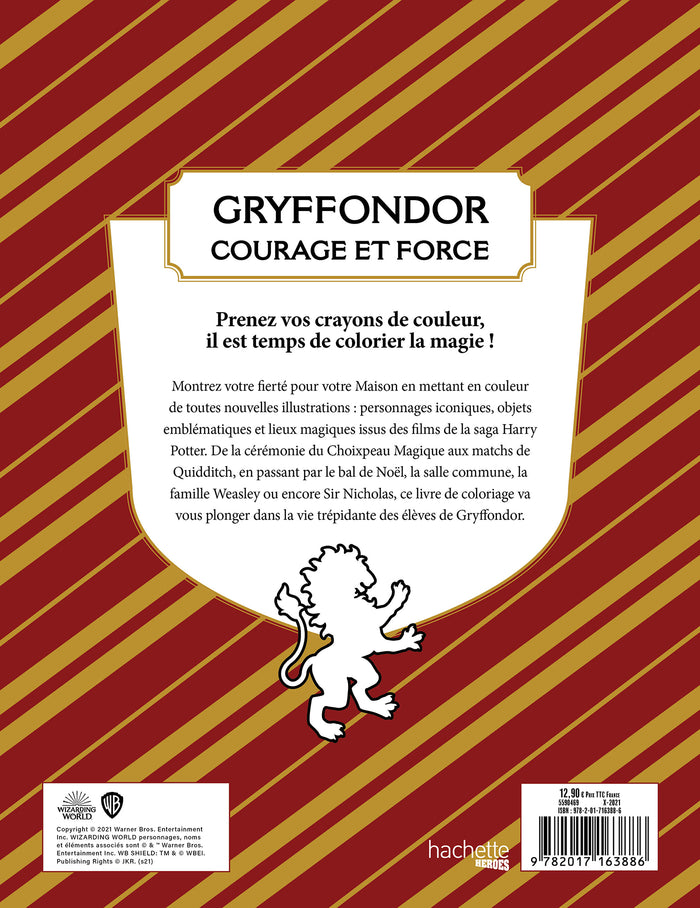 Harry Potter - Gryffondor - le livre de coloriage officiel