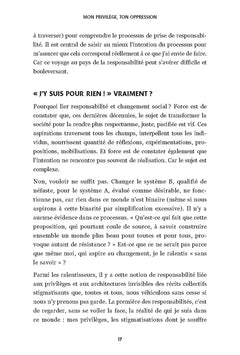 Mon privilège, ton oppression