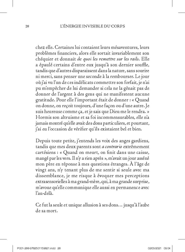 L'énergie invisible du corps